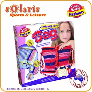 Small World Fashion Toys Weave-A-Bag DIY Handbag Weaving with Loom and Yarn