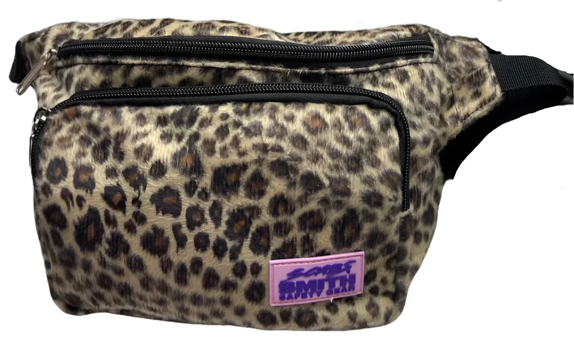 Smith Scabs Leopard Hip Bag - brown or purple -