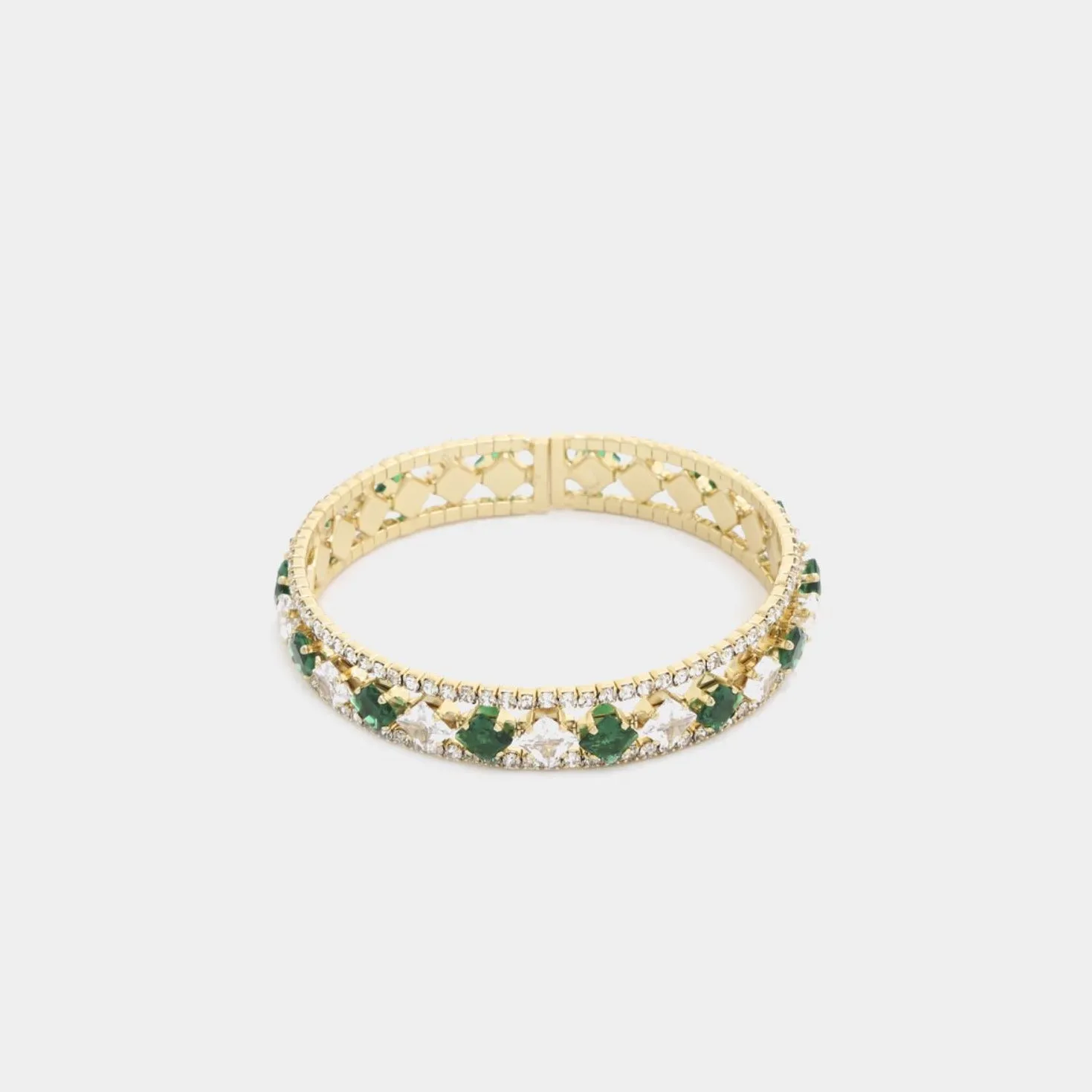 Sodajo Crystal Metal Bracelet