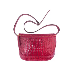 Soho-Croco Belt Bag-Burgundy