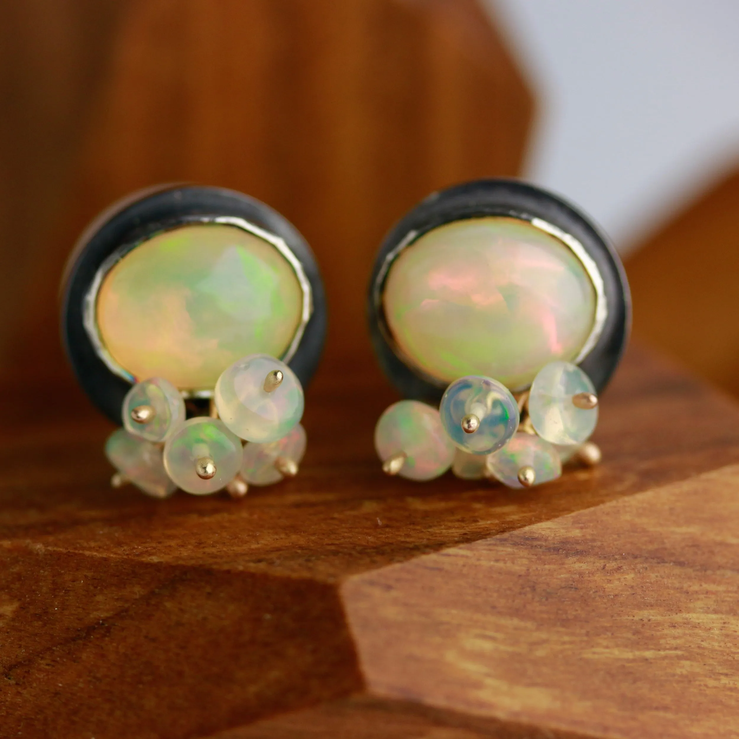 Sold! Welo Opal Studs with Fringe