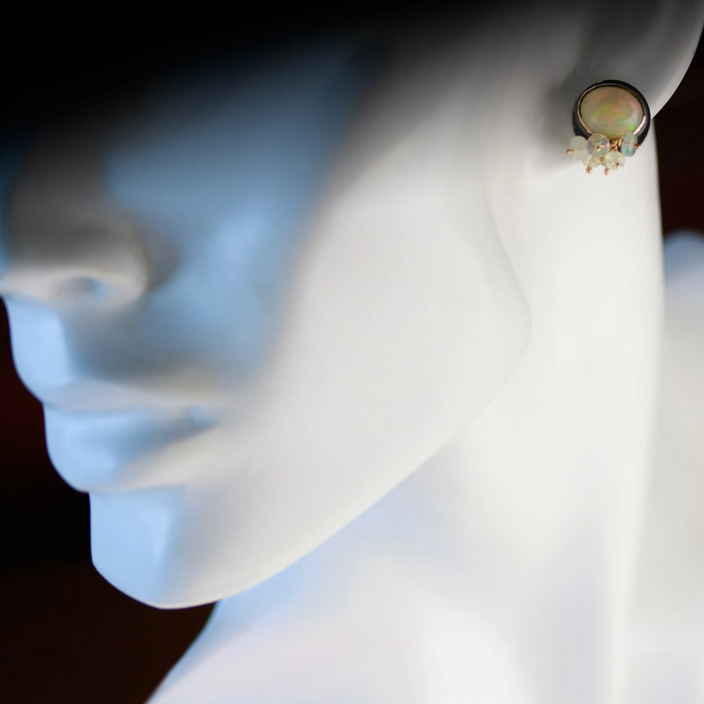 Sold! Welo Opal Studs with Fringe
