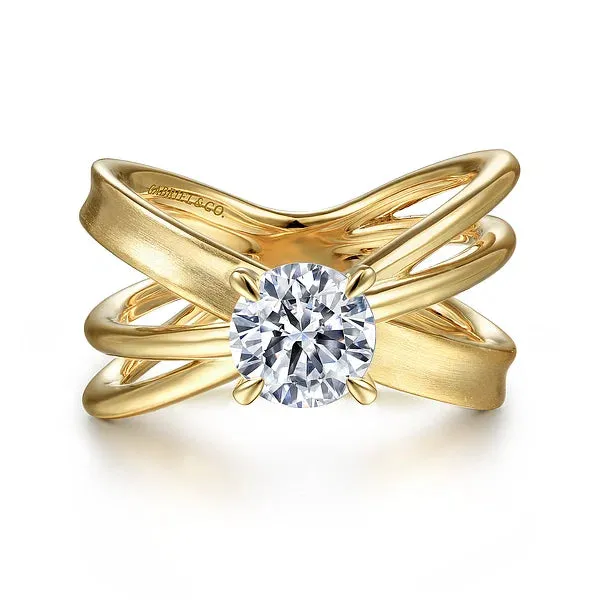 Split Shank Round Diamond Engagement Ring Mounting