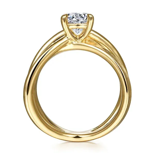 Split Shank Round Diamond Engagement Ring Mounting