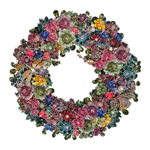 Spring Time Jeweled Wreath - 16"