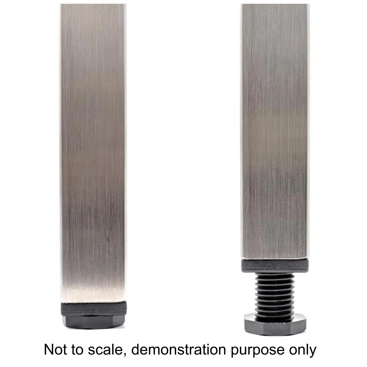 Square Tube Inserts 25mm x 25mm Height Adjustable | Made in Germany | Keay Vital Parts