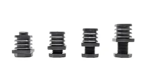 Square Tube Inserts 25mm x 25mm Height Adjustable | Made in Germany | Keay Vital Parts