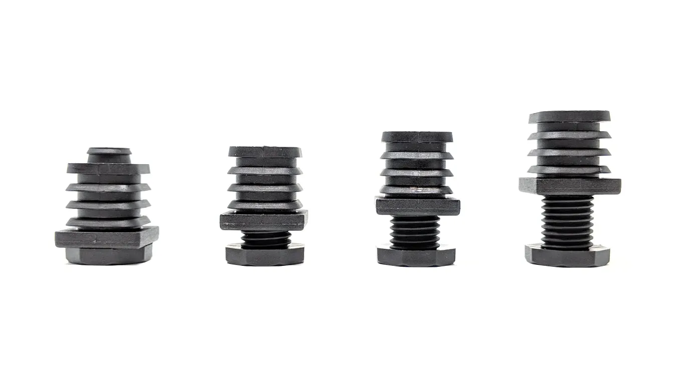 Square Tube Inserts 25mm x 25mm Height Adjustable | Made in Germany | Keay Vital Parts