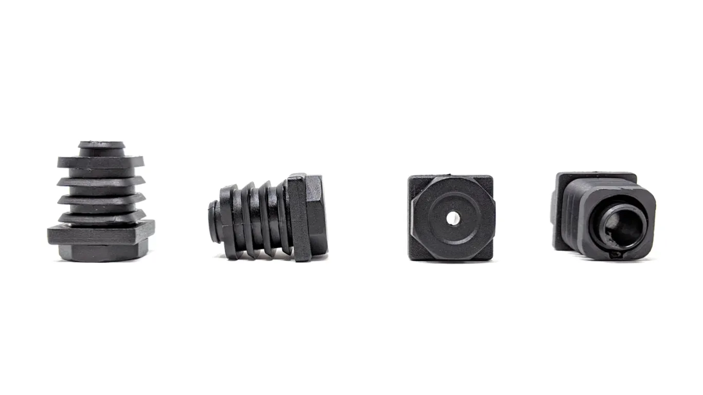 Square Tube Inserts 25mm x 25mm Height Adjustable | Made in Germany | Keay Vital Parts