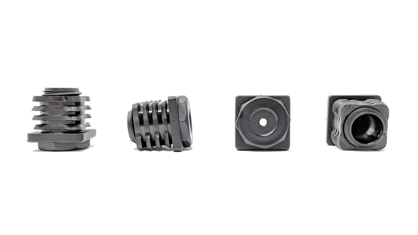 Square Tube Inserts 30mm x 30mm Height Adjustable | Made in Germany | Keay Vital Parts