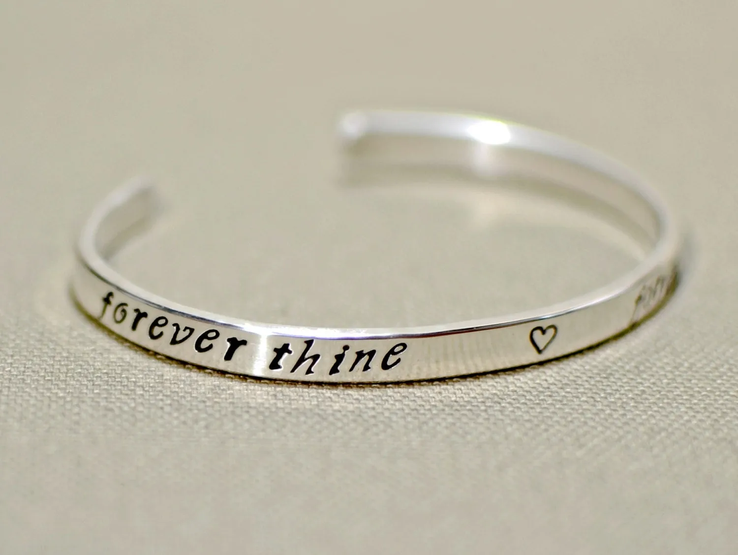 Sterling silver bracelet for weddings and gifts of love