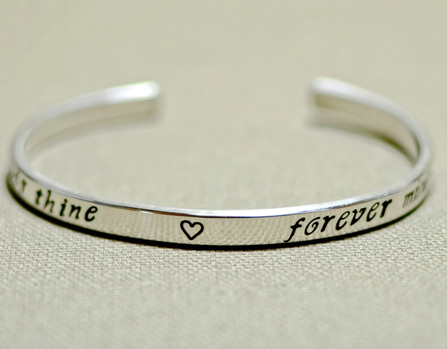 Sterling silver bracelet for weddings and gifts of love