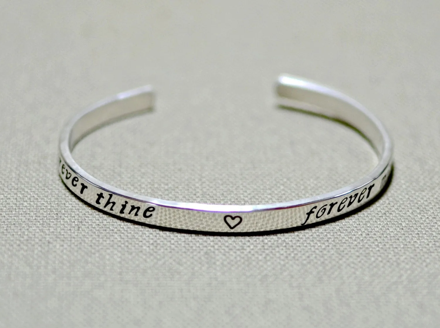 Sterling silver bracelet for weddings and gifts of love
