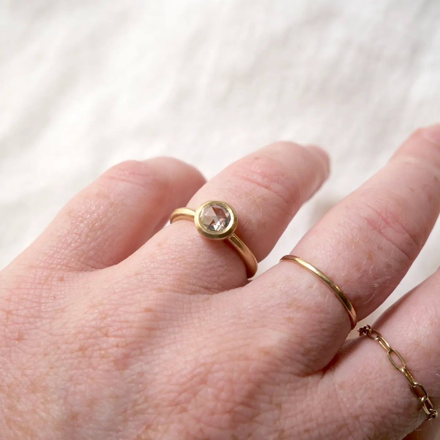 Story Bezel Ring - One of a Kind
