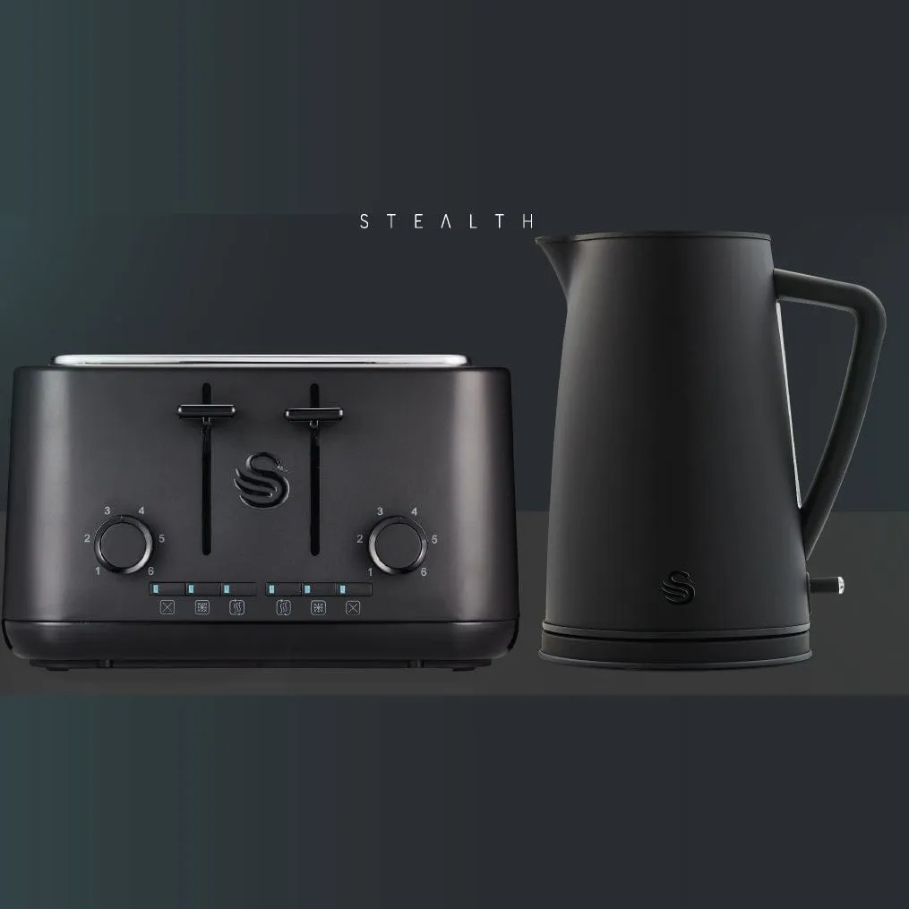 Swan Stealth Kettle and Toaster Breakfast Pack SSTP8