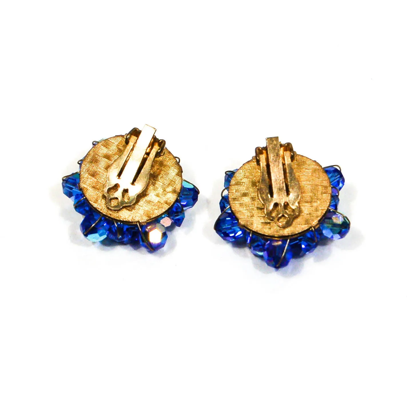 Swarovski Blue Aurora Borealis Earrings