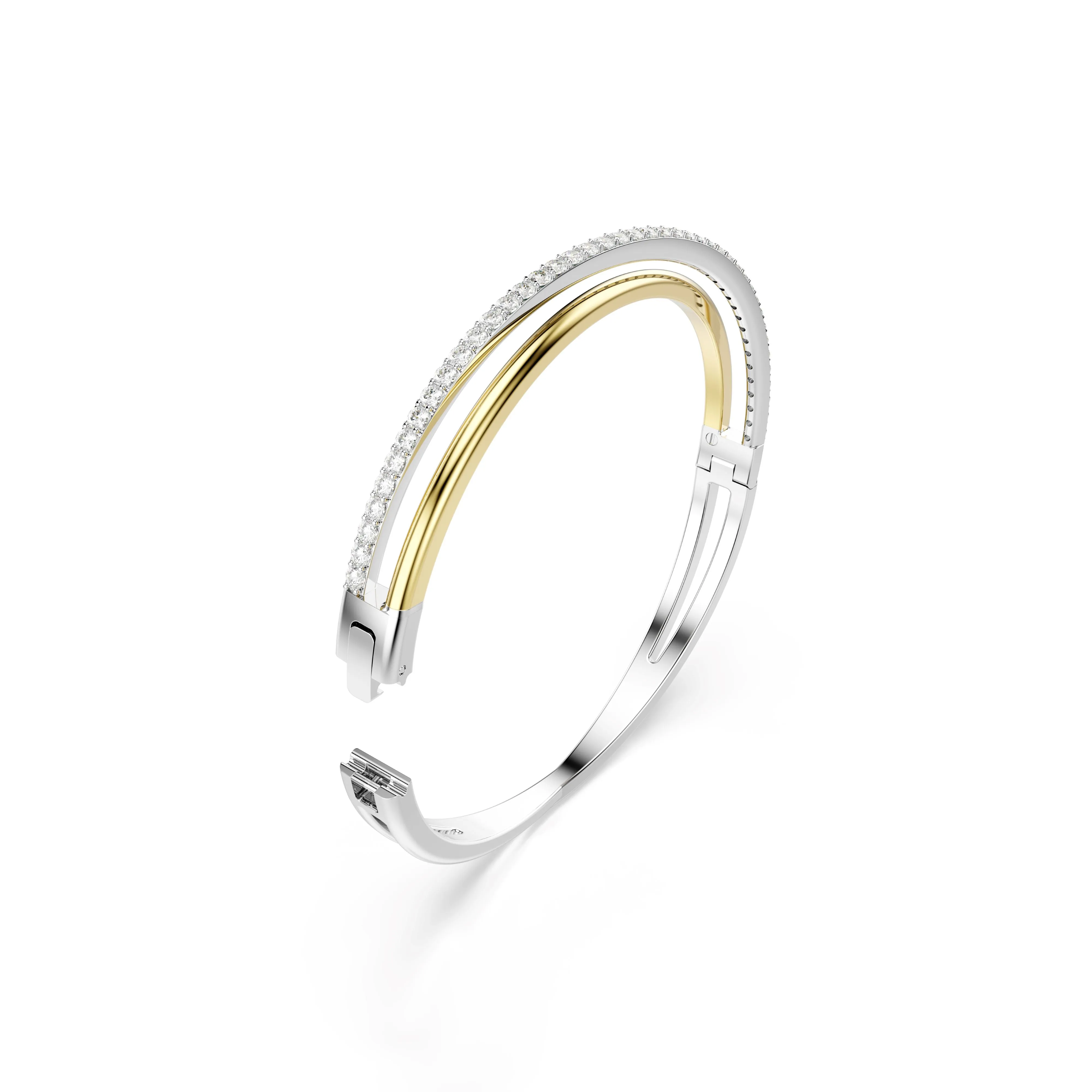Swarovski Mixed Metal Hyperbola Bangle