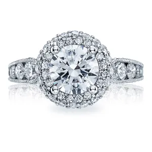Tacori Double Halo Diamond Engagement Ring