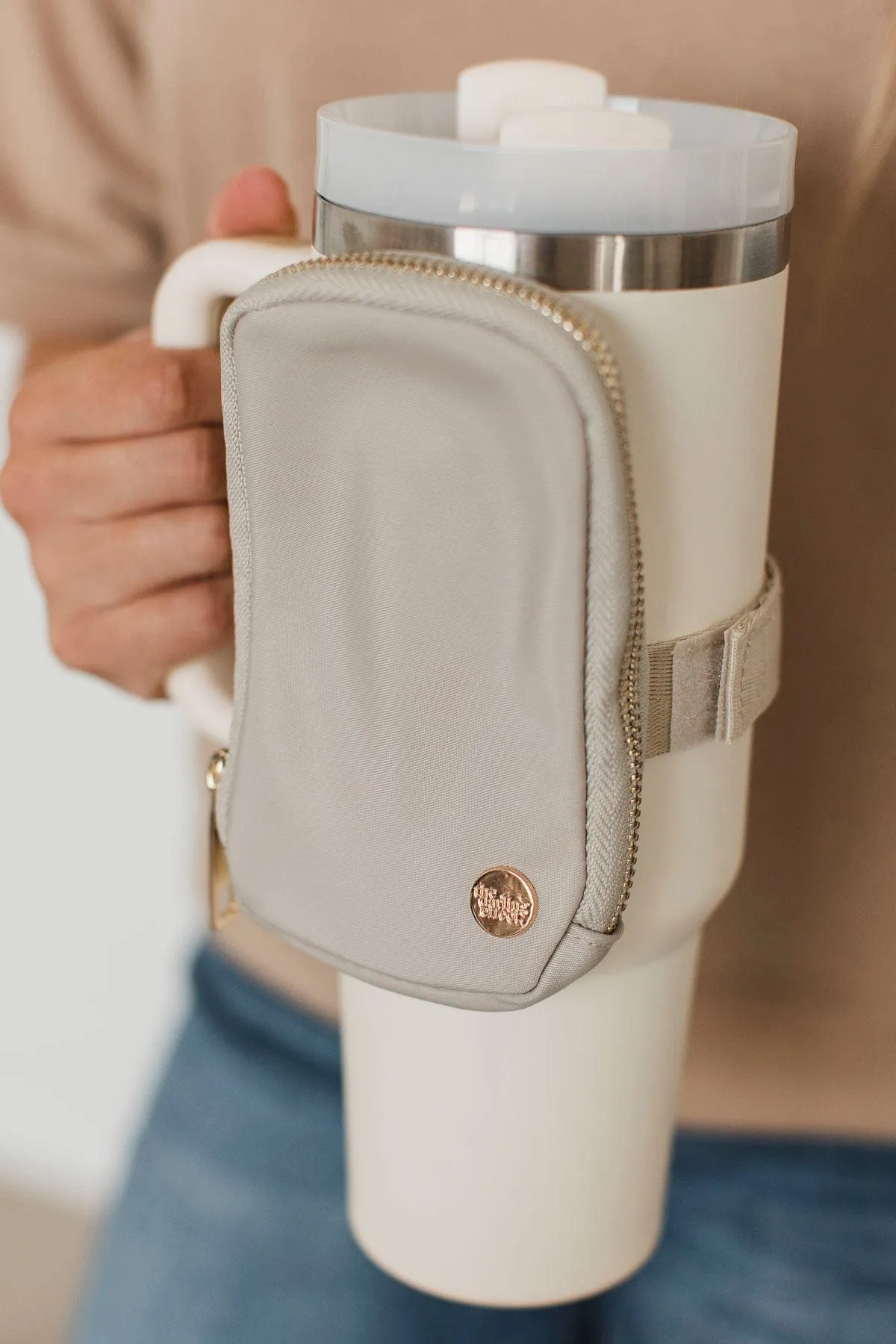 The Darling Effect Tumbler Fanny Pack- Natural Beige