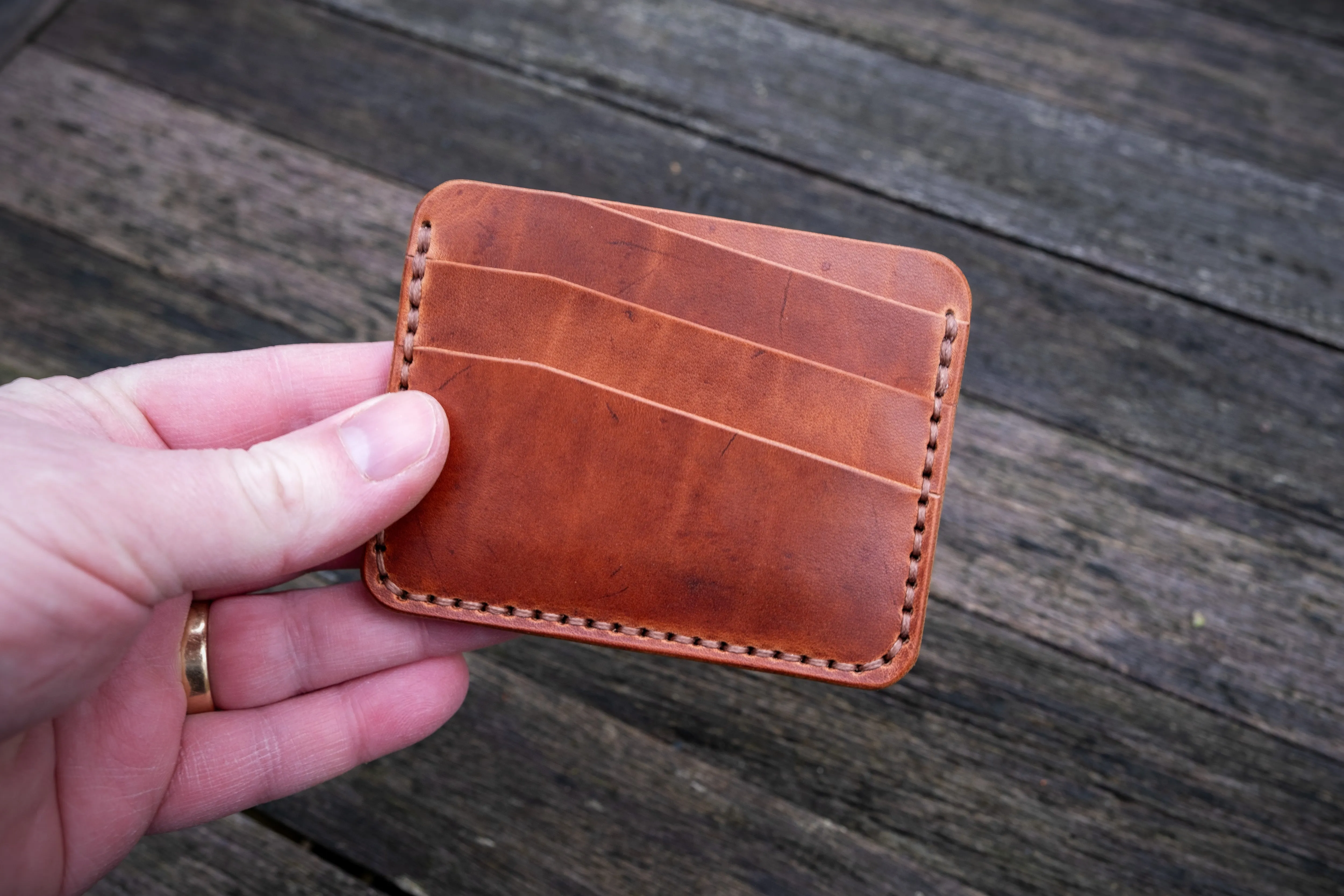The Kensington - Cardholder wallet (Horween Dublin - Natural)
