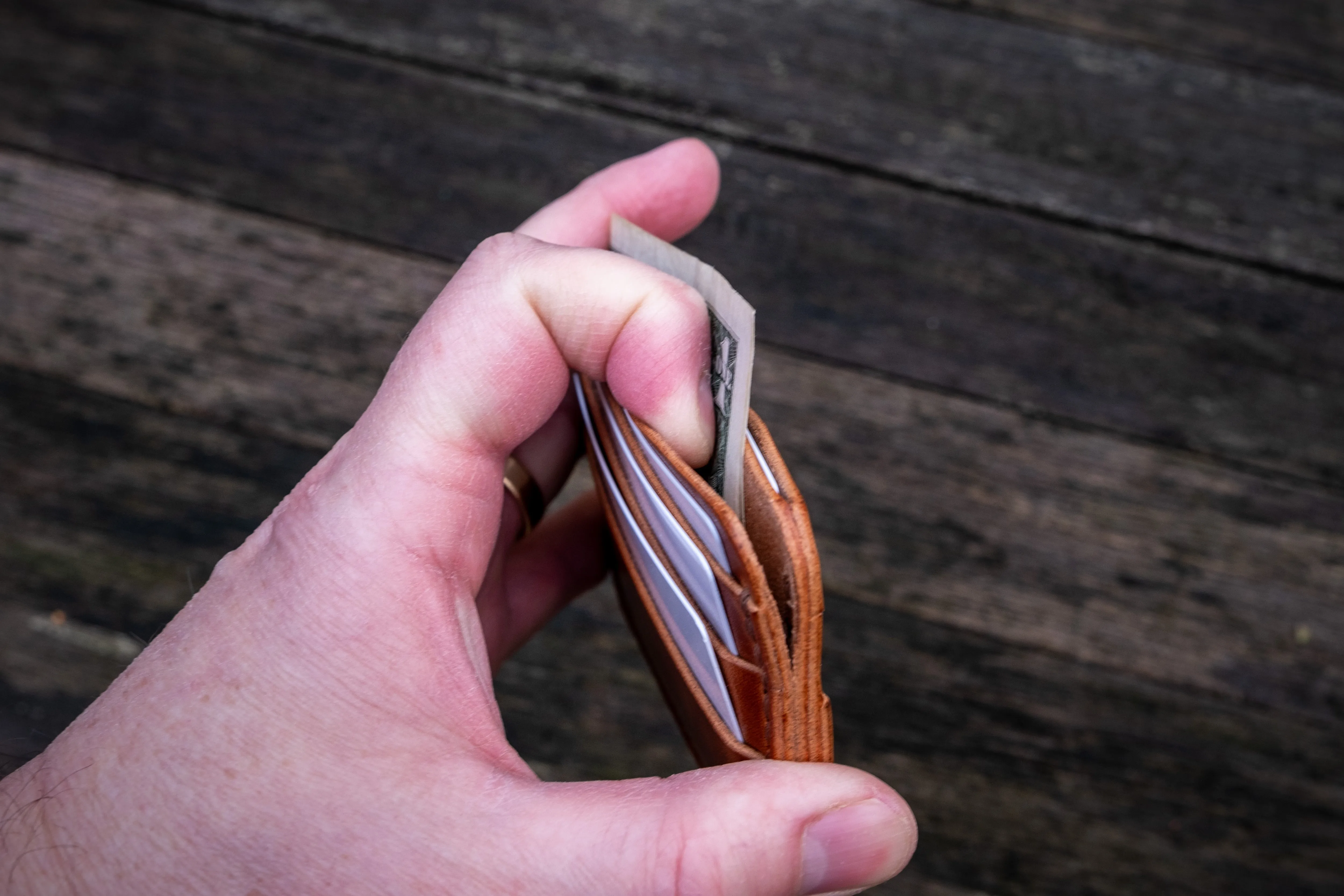 The Kensington - Cardholder wallet (Horween Dublin - Natural)