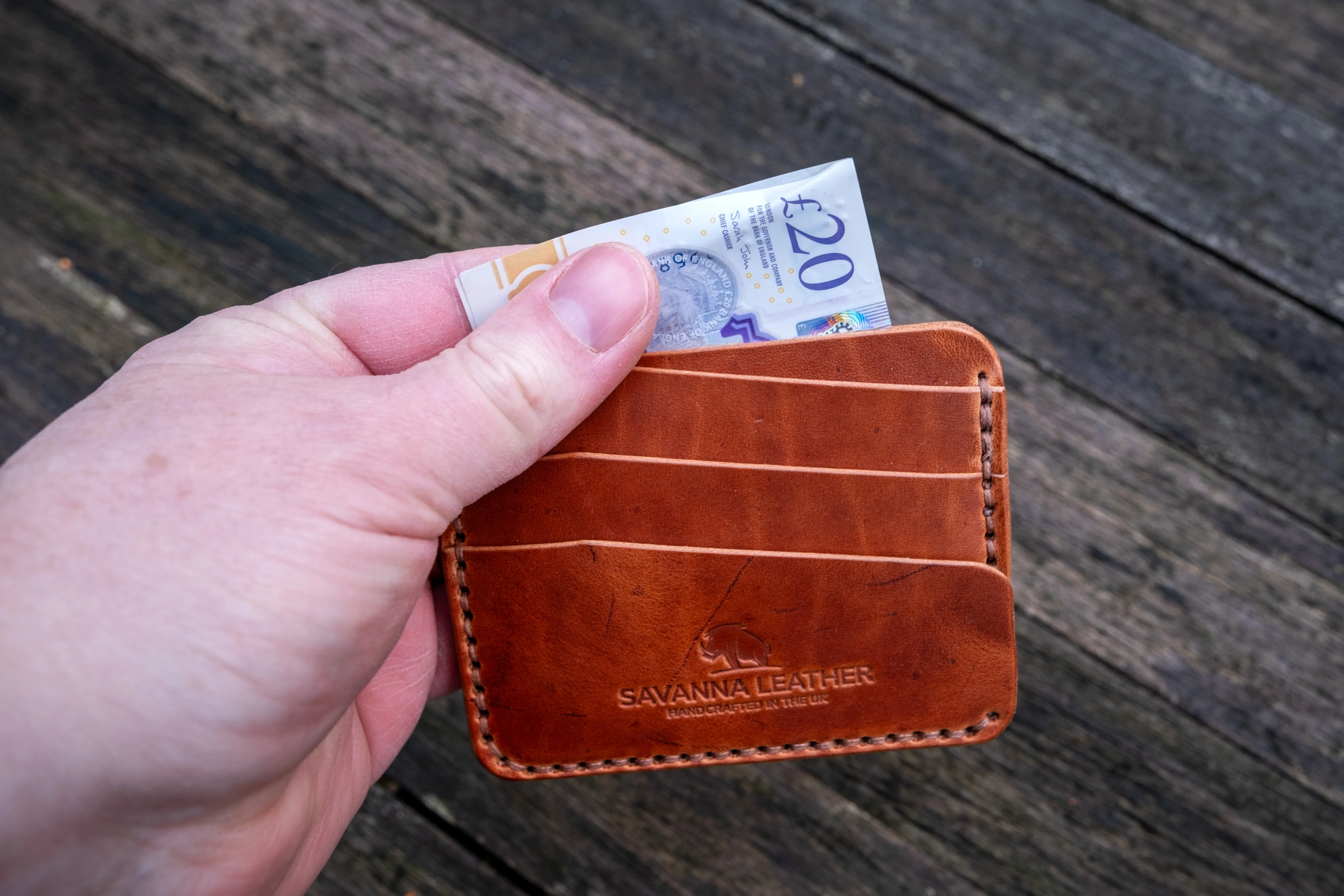 The Kensington - Cardholder wallet (Horween Dublin - Natural)