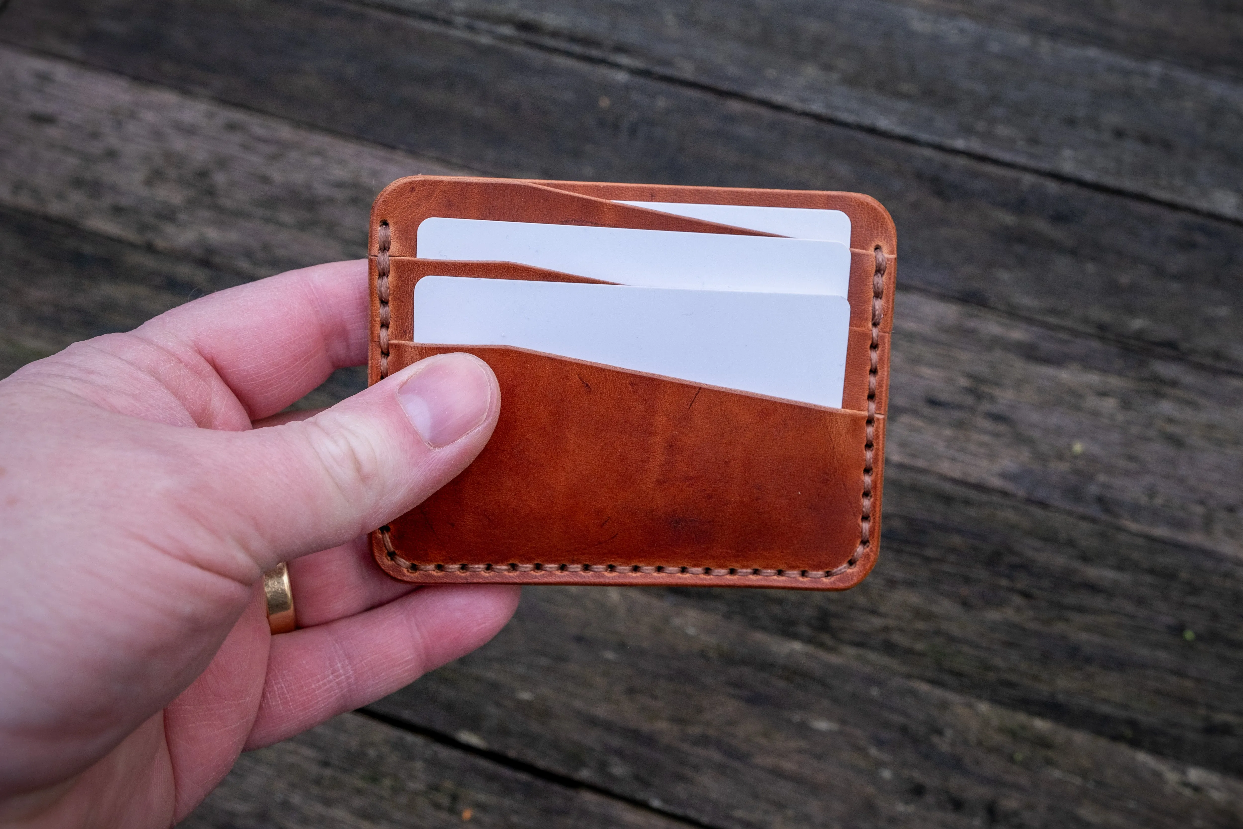 The Kensington - Cardholder wallet (Horween Dublin - Natural)