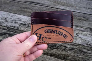 The Kensington - Cardholder wallet (Horween Shell Cordovan - Color 8 / Burgundy)