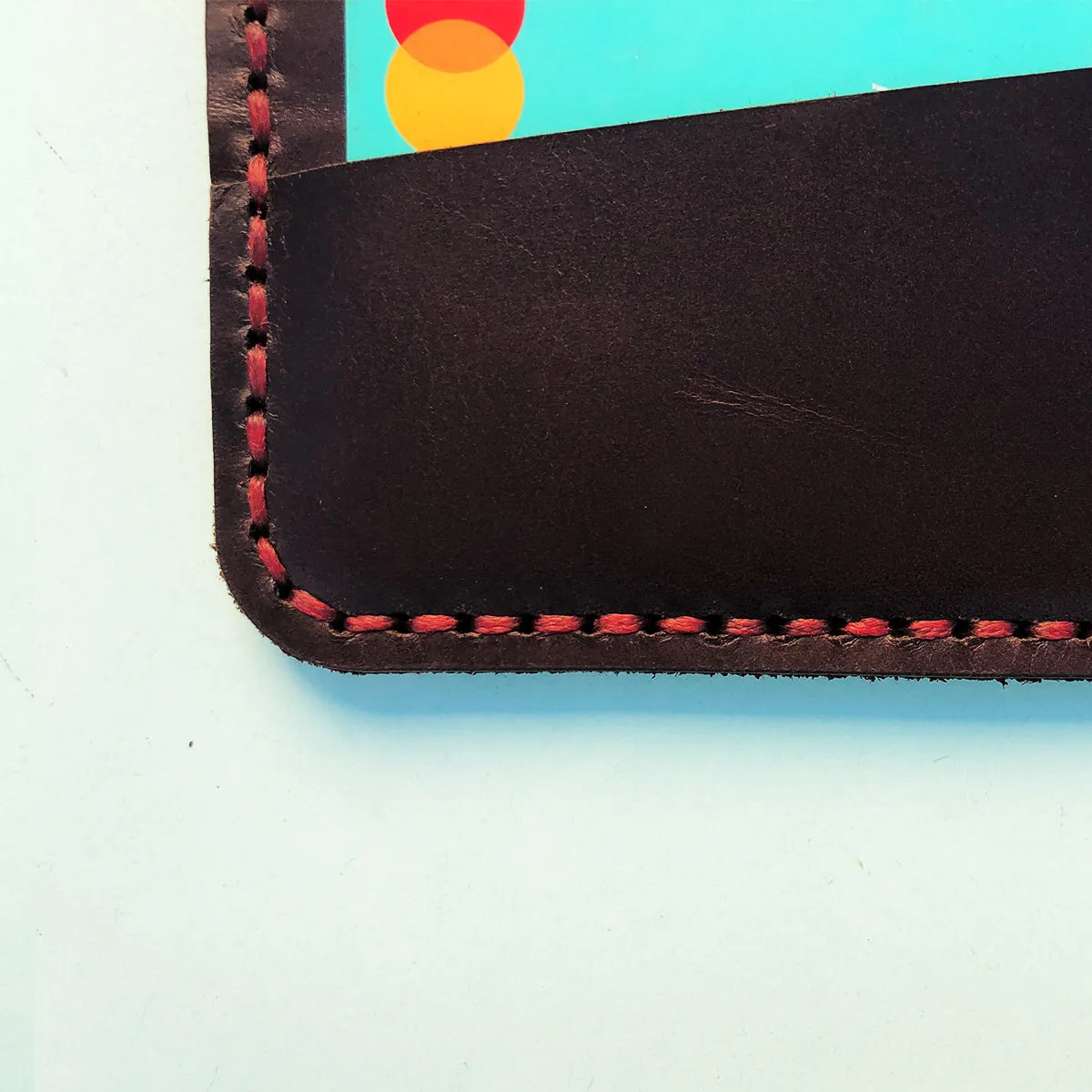 The Slimline: A Leather Cardholder Wallet - Coffee Color