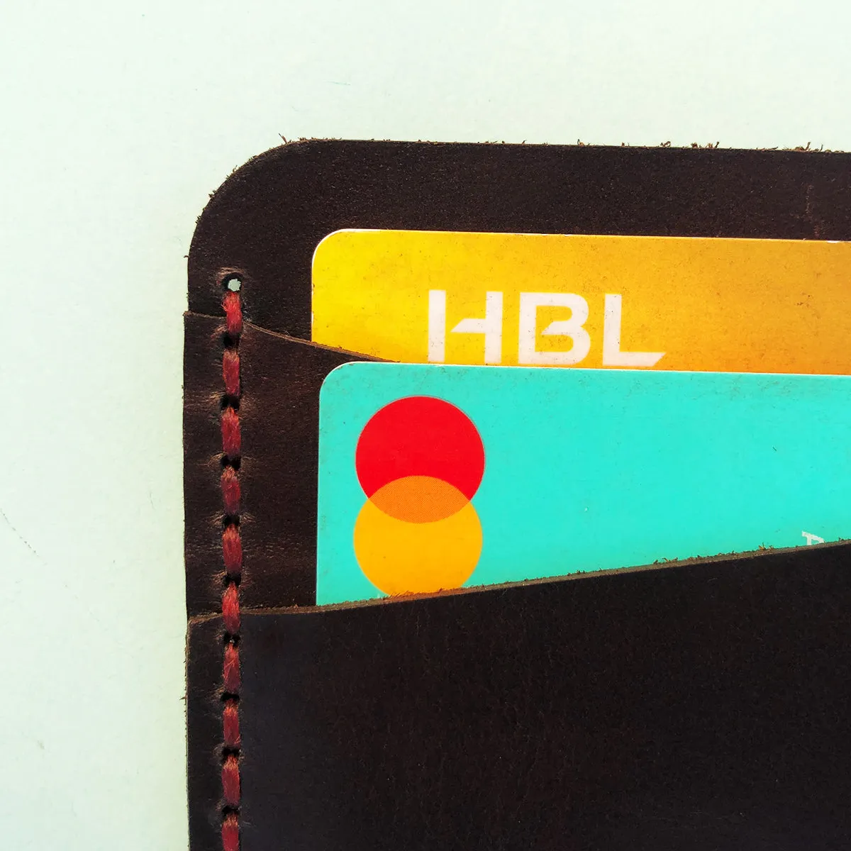 The Slimline: A Leather Cardholder Wallet - Coffee Color