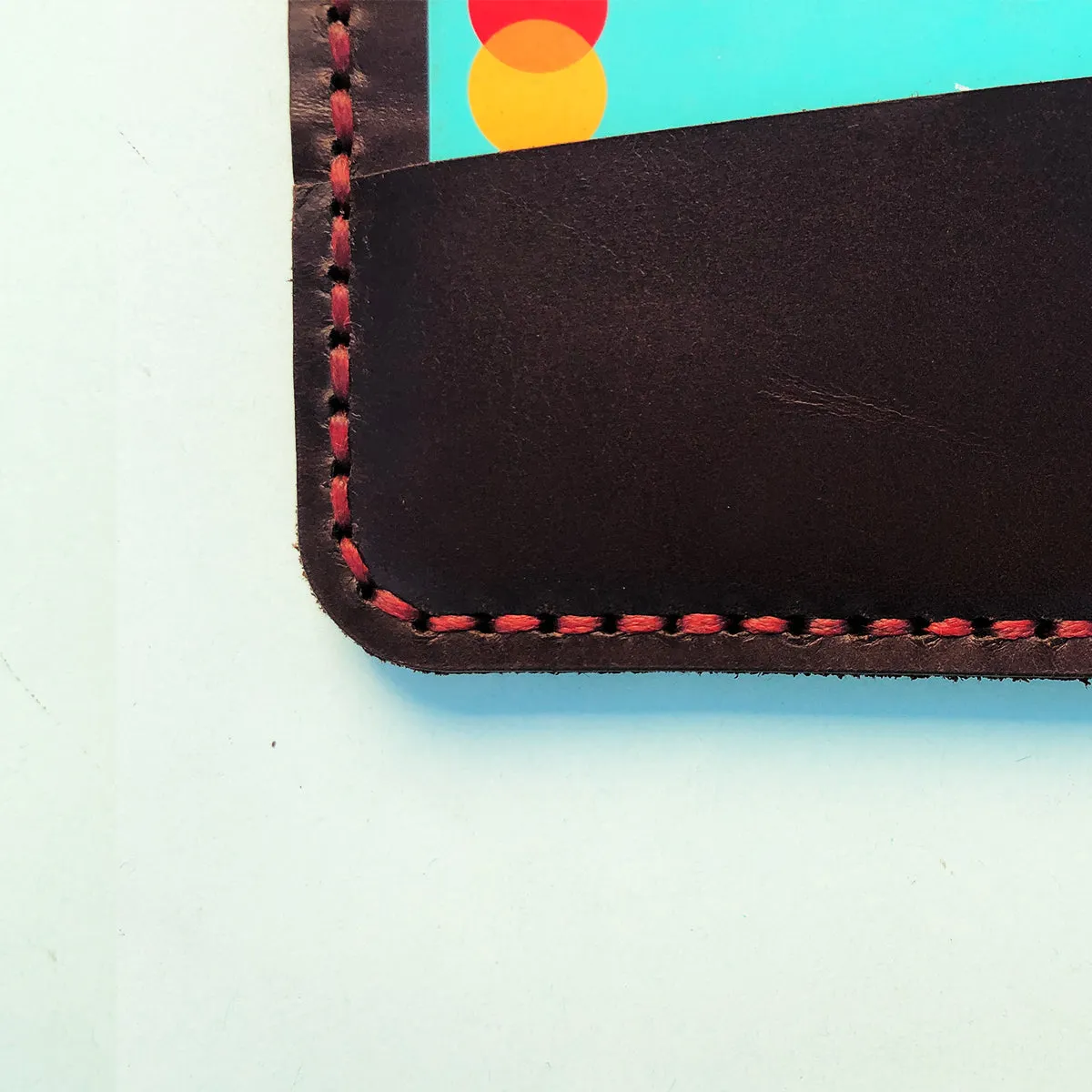 The Slimline: A Leather Cardholder Wallet - Coffee Color