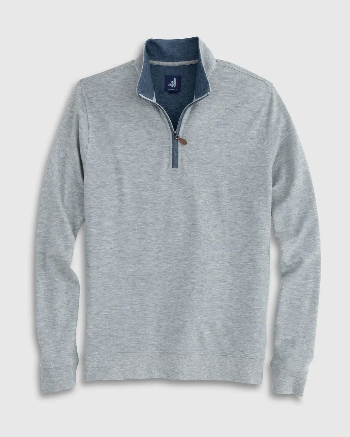 The Sully 1/4 Zip Pullover- Light Grey