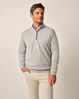 The Sully 1/4 Zip Pullover- Light Grey