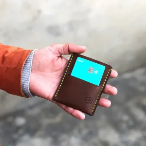 The Verve: A Leather Cardholder - Brown Color