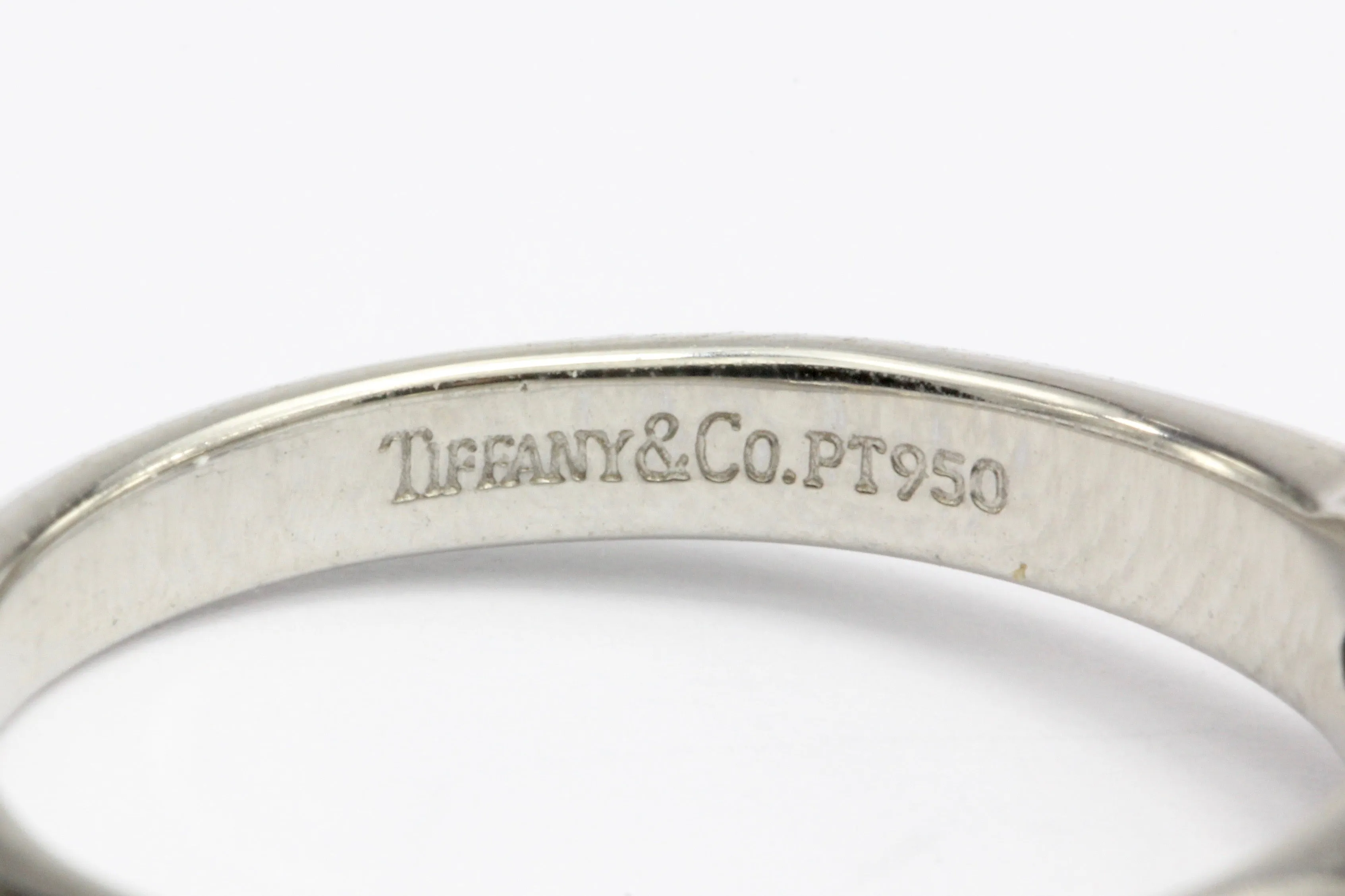 Tiffany & Co Platinum .58 Carat Diamond Solitaire Ring Size 4