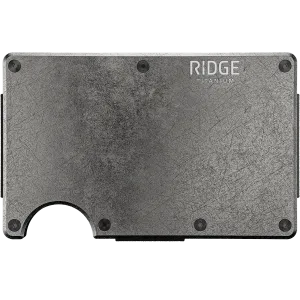 Titanium Wallet with Cash Strap