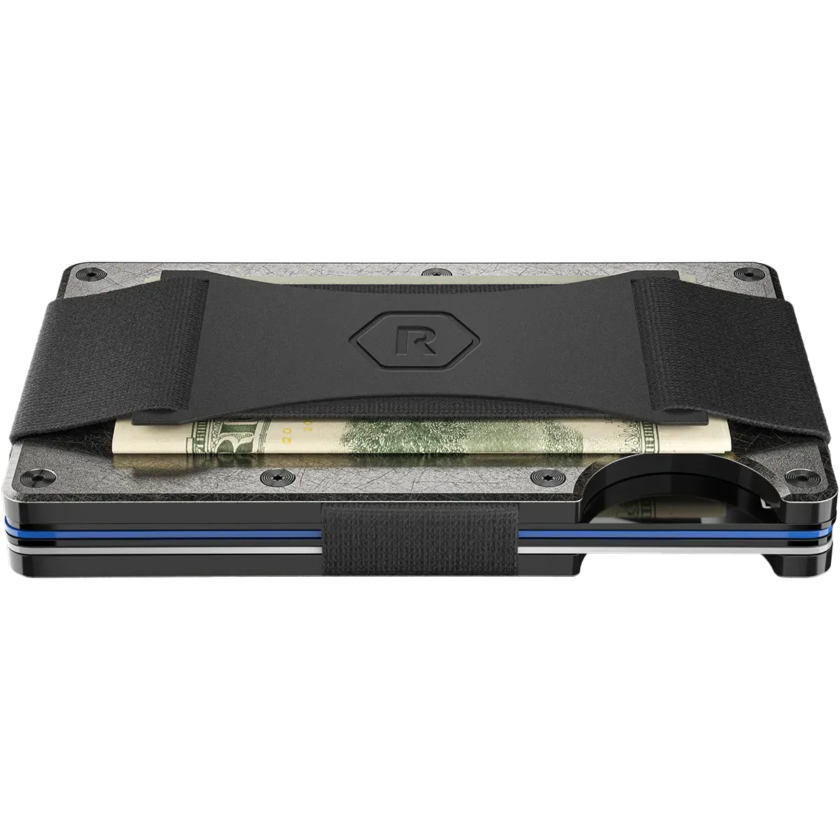 Titanium Wallet with Cash Strap