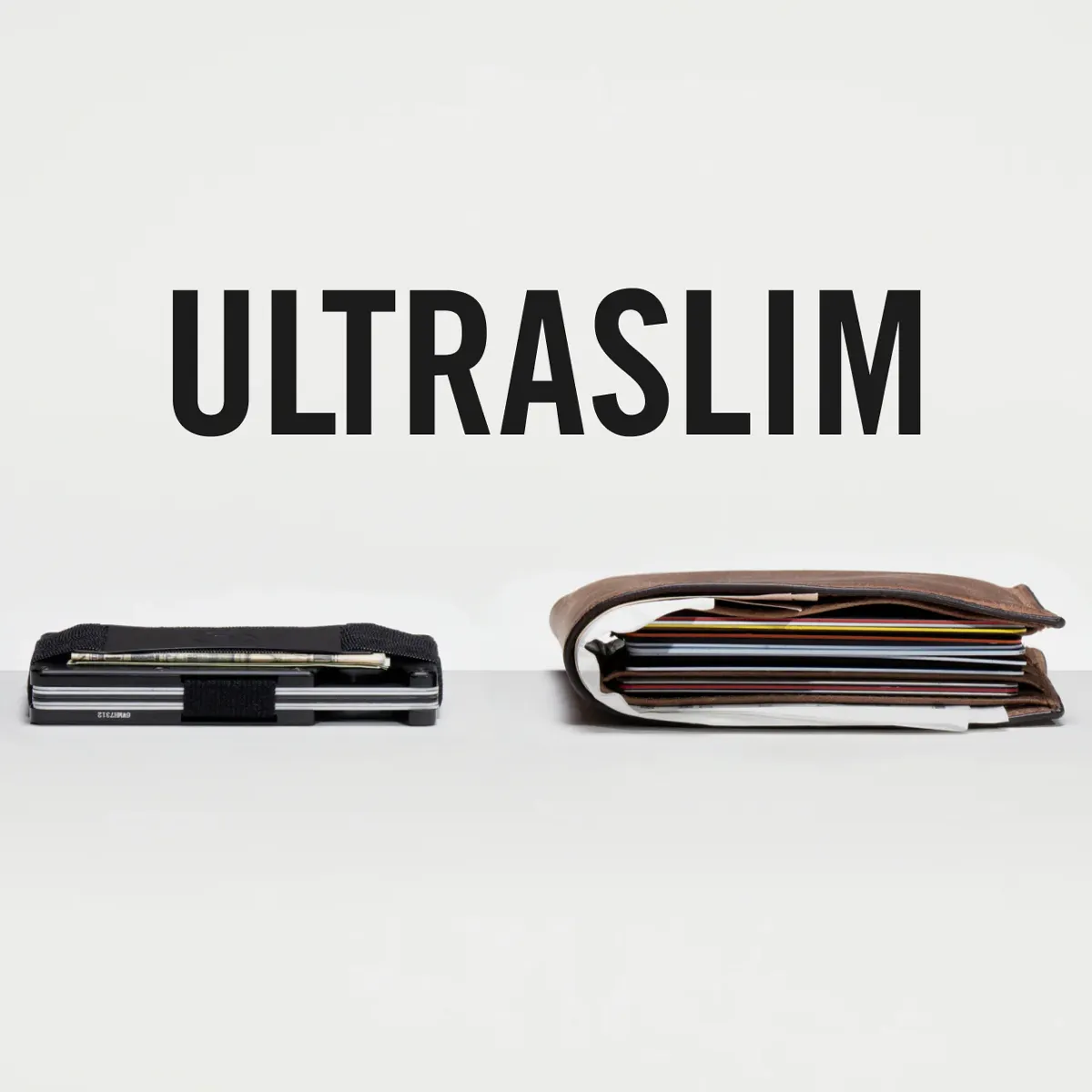 Titanium Wallet with Cash Strap