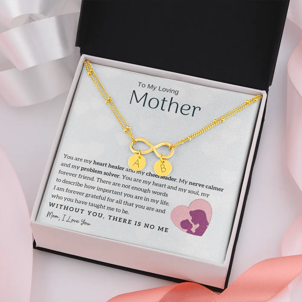 To My Loving Mother - You are my heart healer | Gold Infinity Bracelet (18k Gold Dipped)