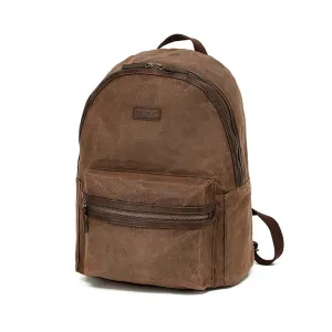 Tosca Waxed Canvas Backpack Brown