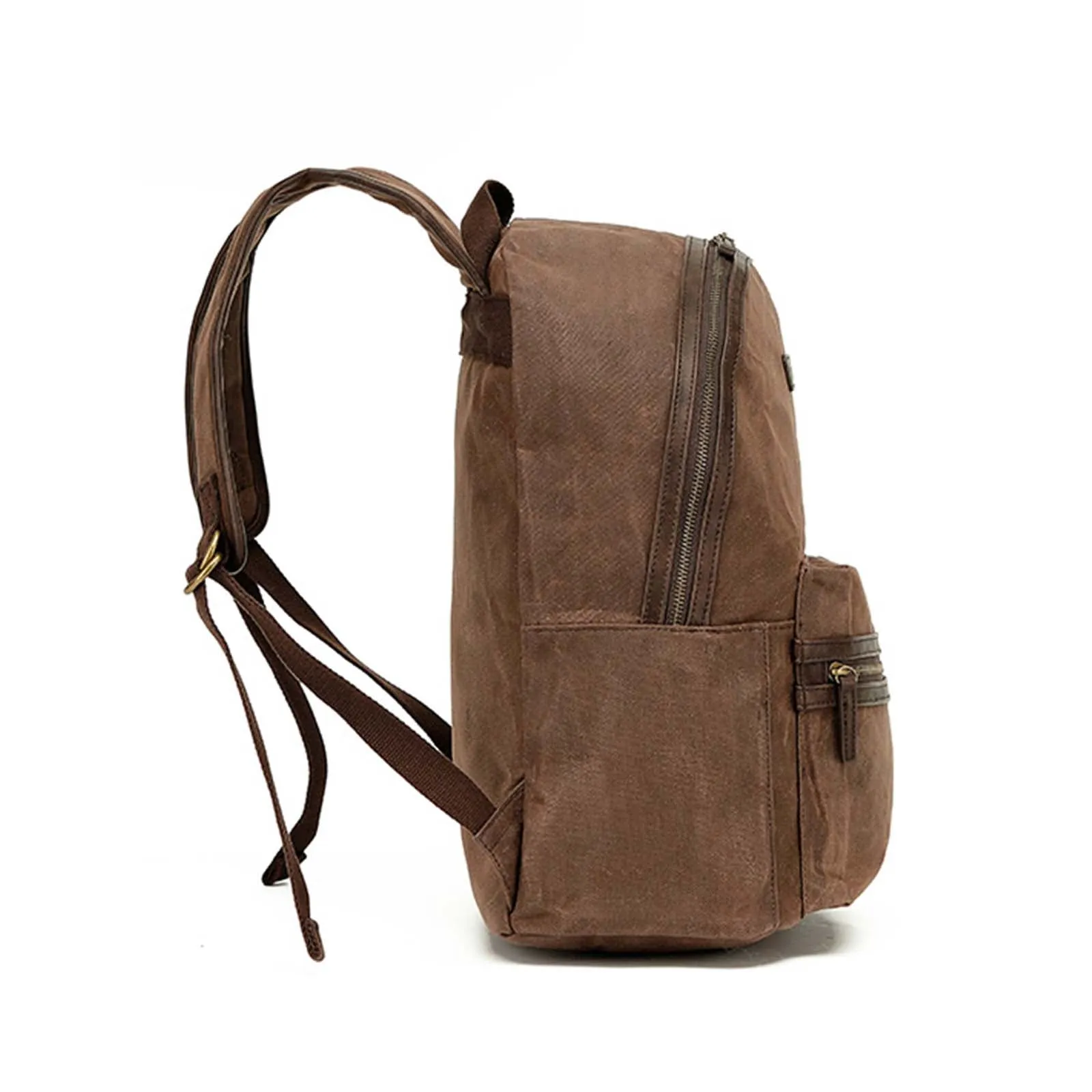 Tosca Waxed Canvas Backpack Brown