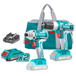 Total Li-ion Cordless Brushless Screwdriver Combo Set