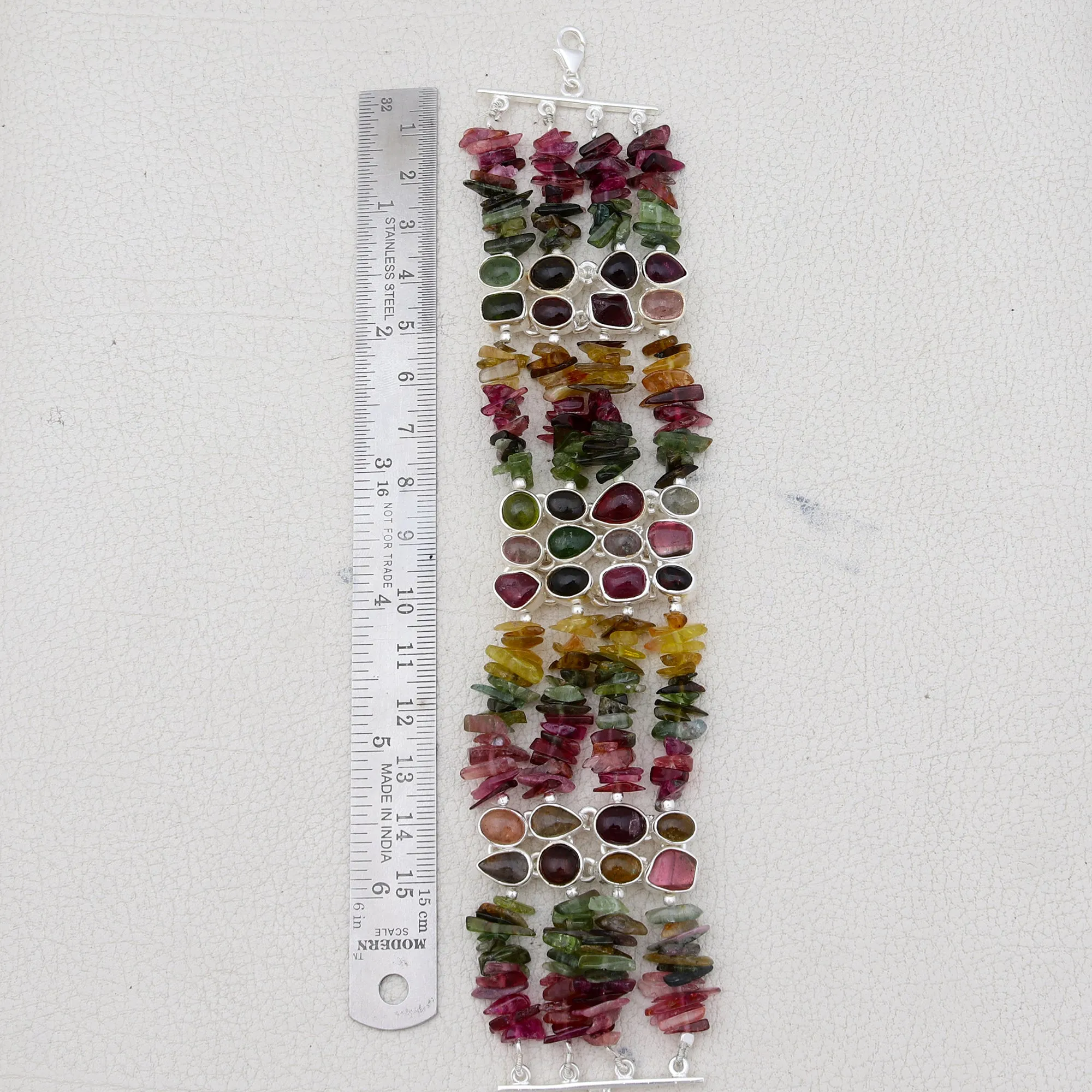 Tourmaline Silver Bracelet