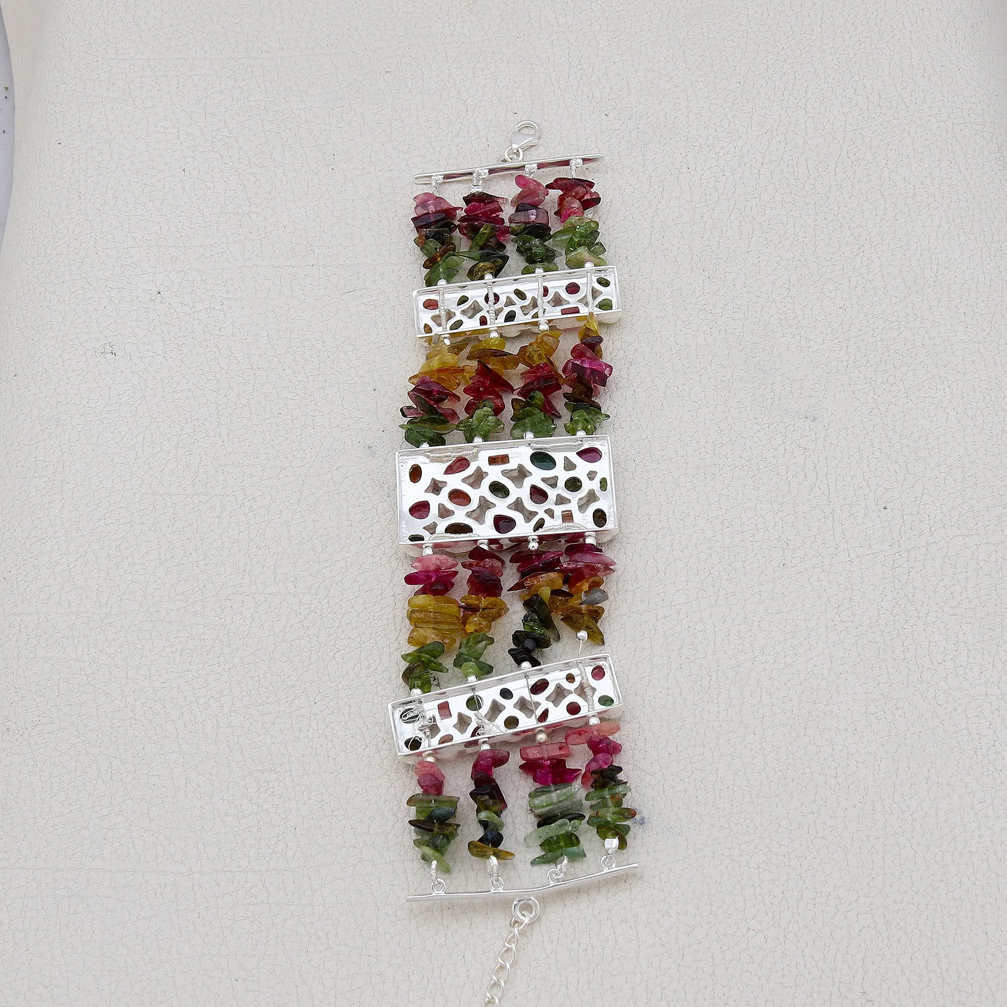 Tourmaline Silver Bracelet