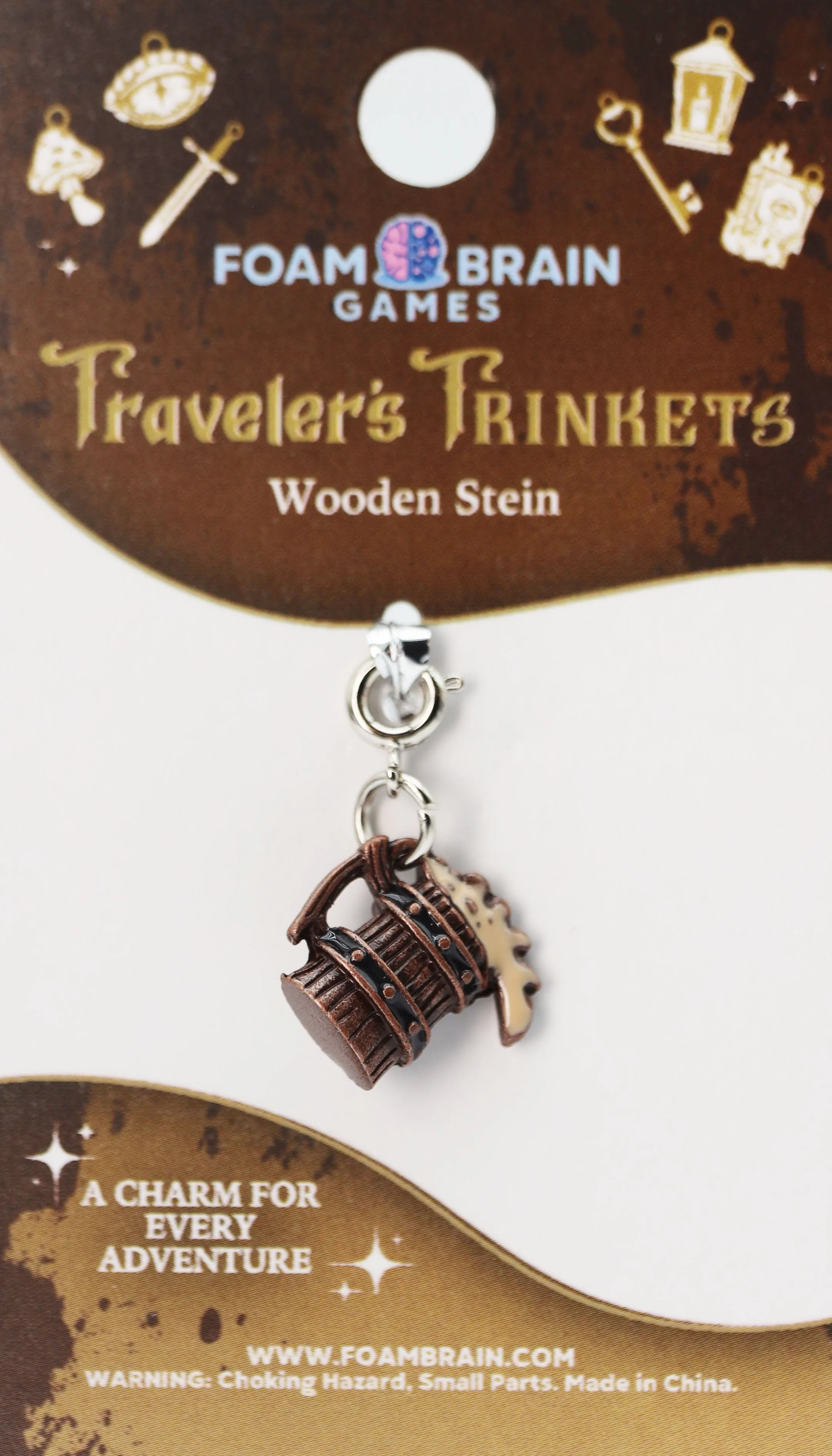 Traveler's Trinkets: Wooden Stein Charm