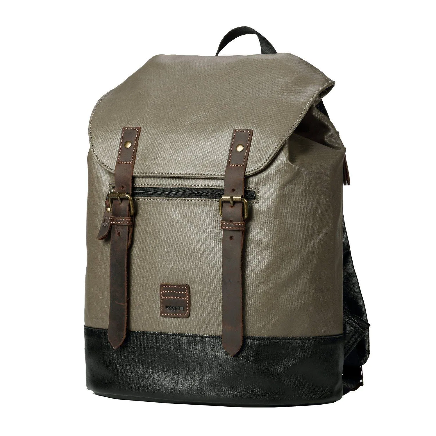 Troop London Heritage Coated Canvas Casual Daypack Laptop Backpack
