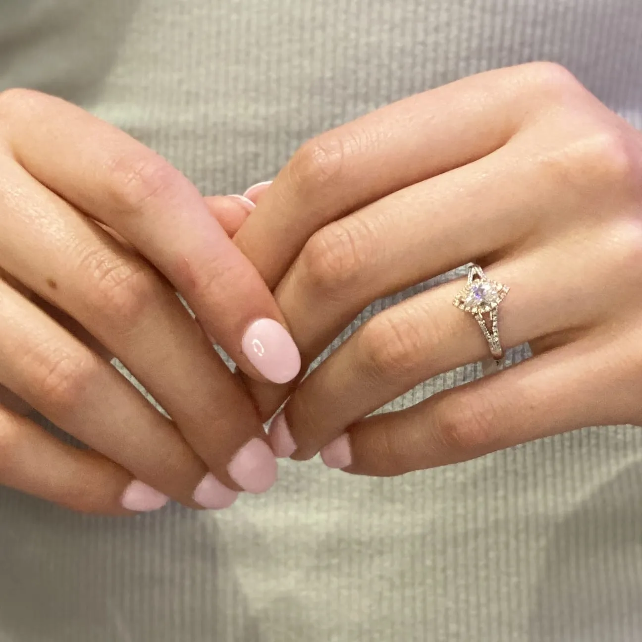 Tyche Goddess Marquise Shape Diamond Ring