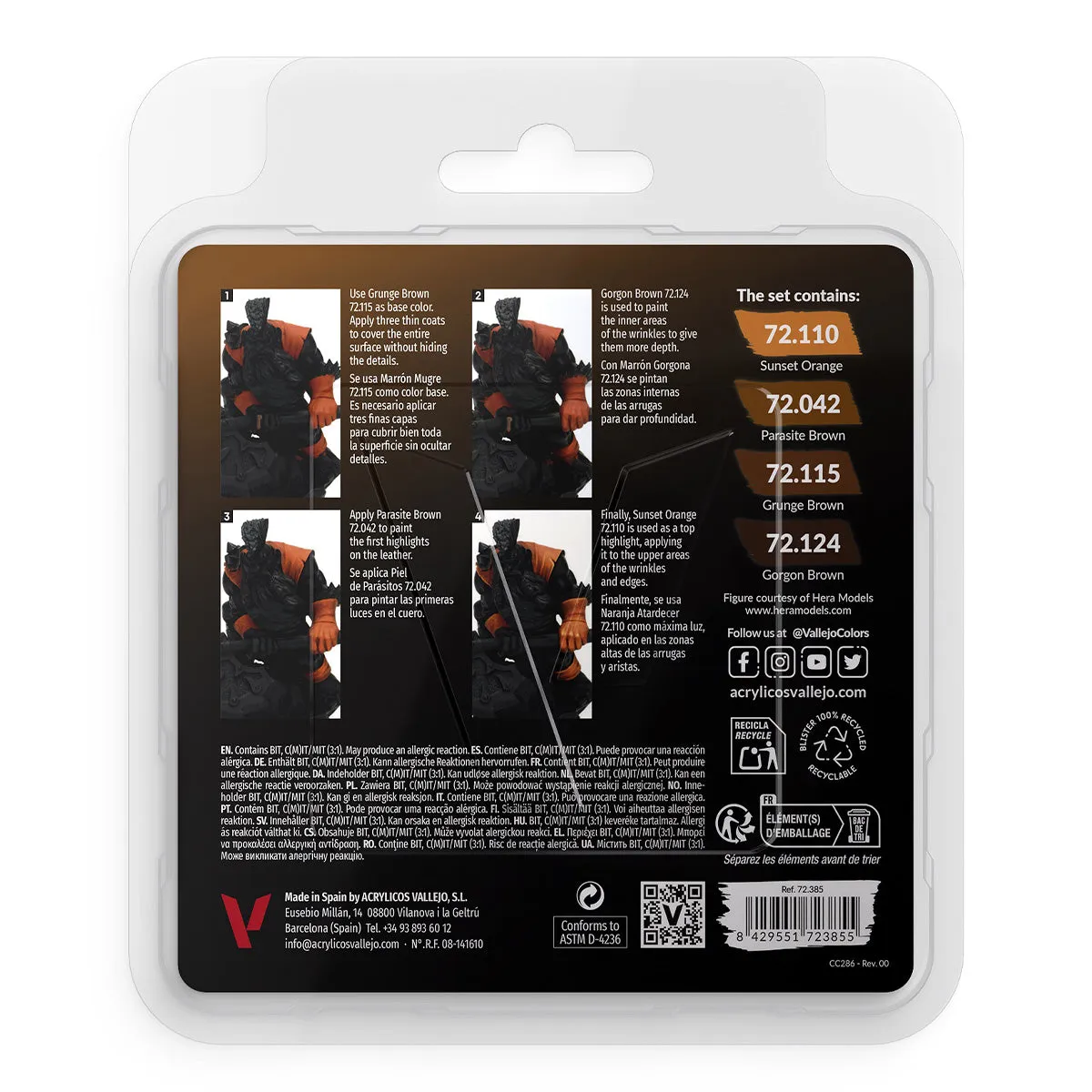 Vallejo Game Colour - Leather Set