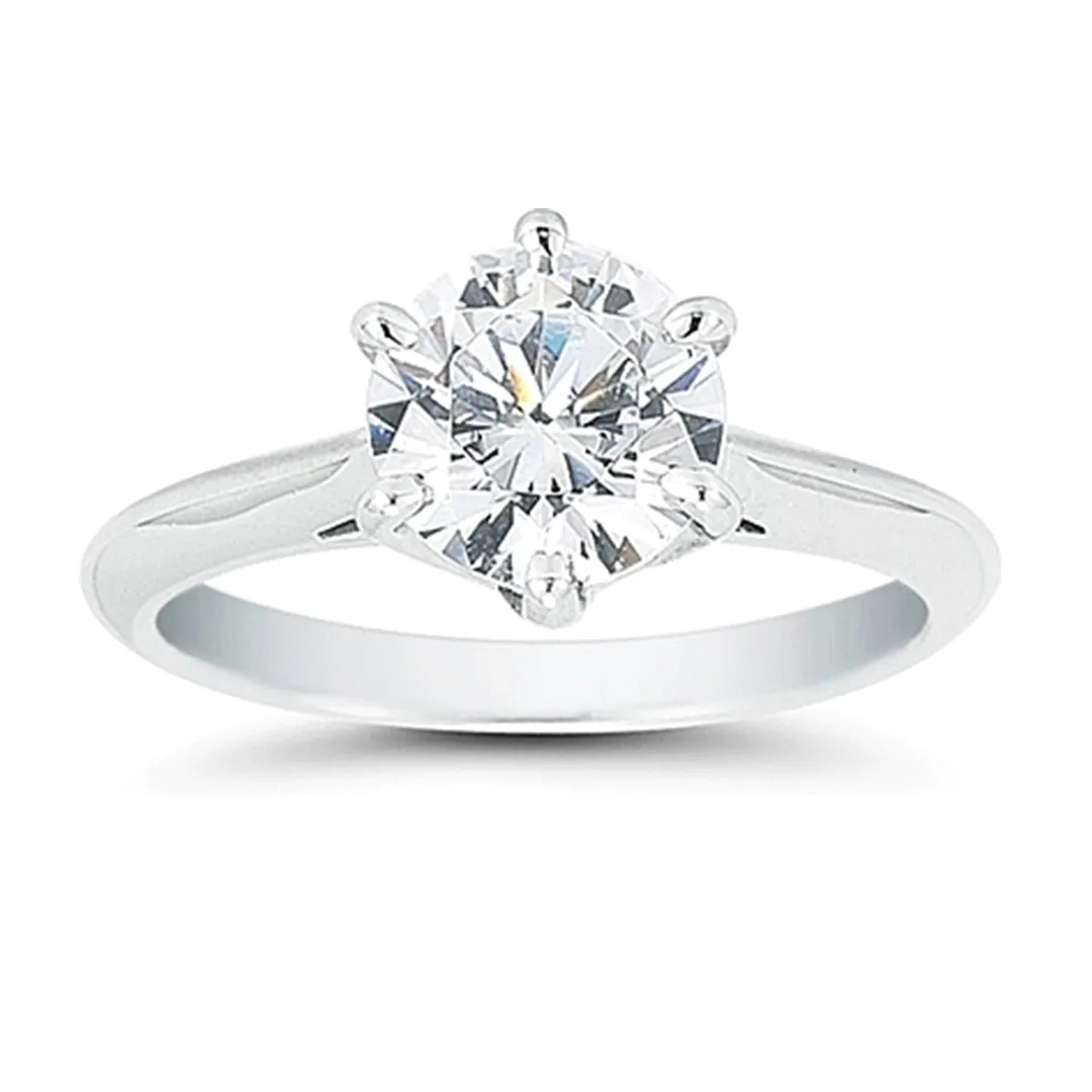 Vatche Swan Solitaire Engagement Ring