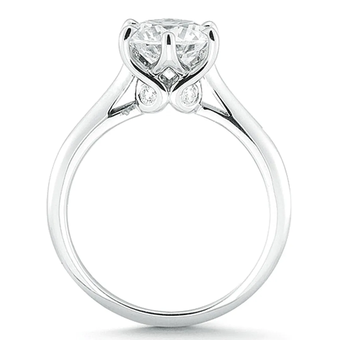 Vatche Swan Solitaire Engagement Ring